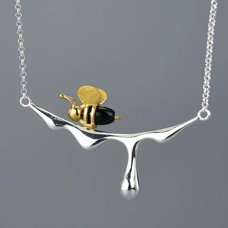 'Honey Bee' Handmade Gold Plated Necklace