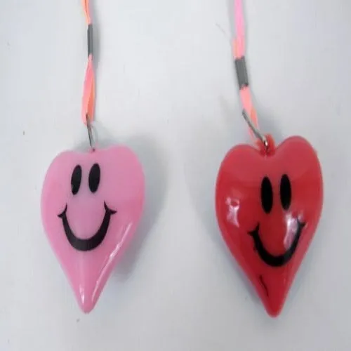 LED Heart with Smiley Face Necklace