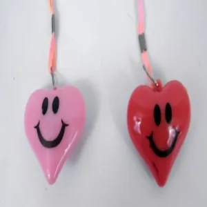 LED Heart with Smiley Face Necklace