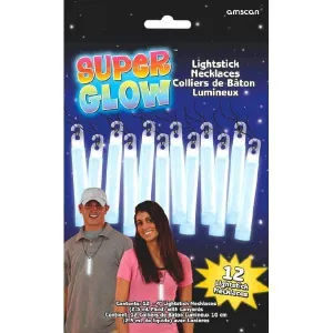Light Stick Necklaces - White 4 In. 12/pkg.