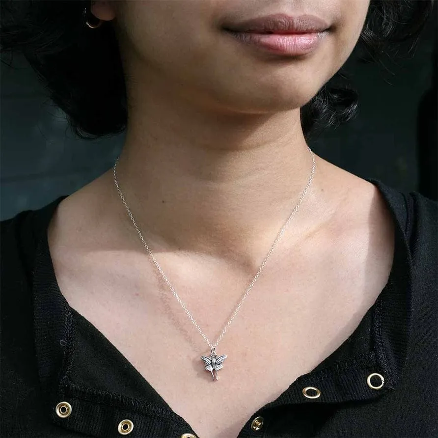 Luna Moth Pendant Necklace