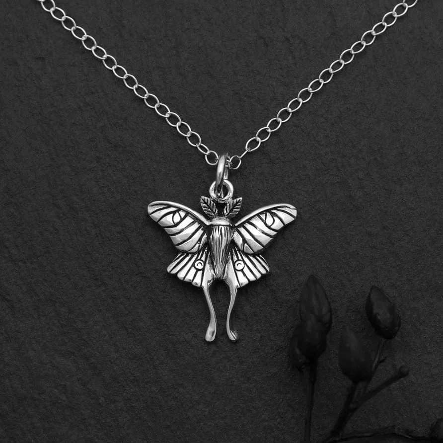 Luna Moth Pendant Necklace