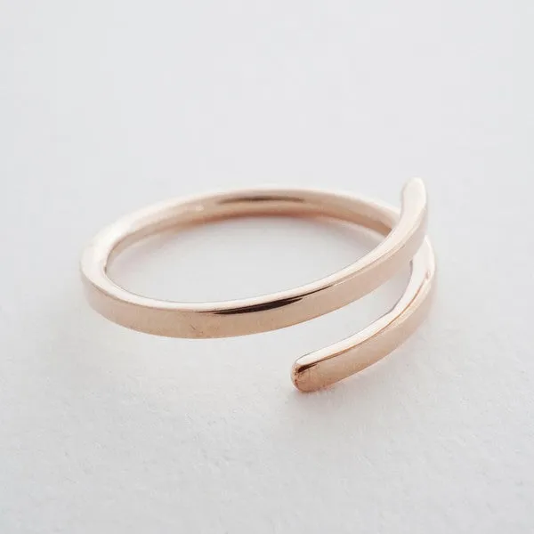 Marigold Wrap Around Ring - Smooth