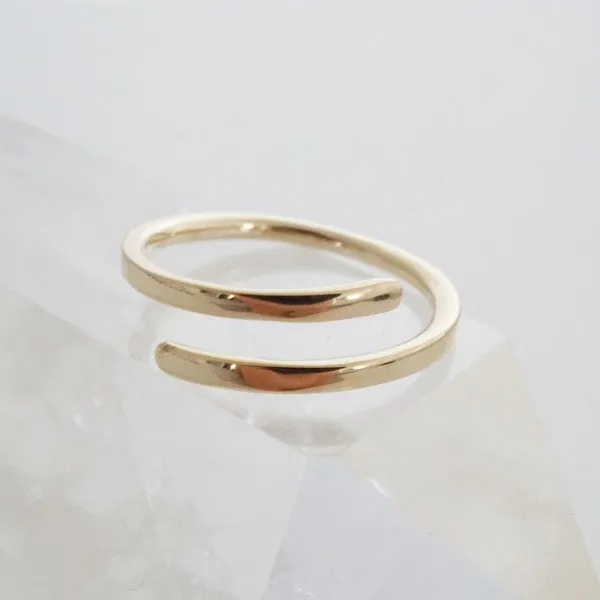 Marigold Wrap Around Ring - Smooth