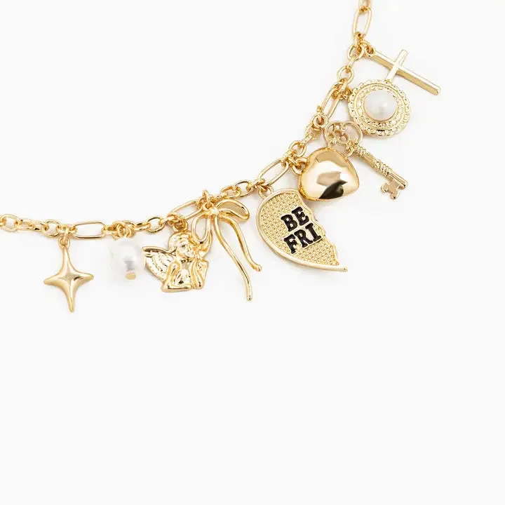 Matching Bff Charm Necklace Set