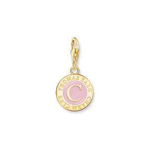 Member charm pink charmista coin gold plated