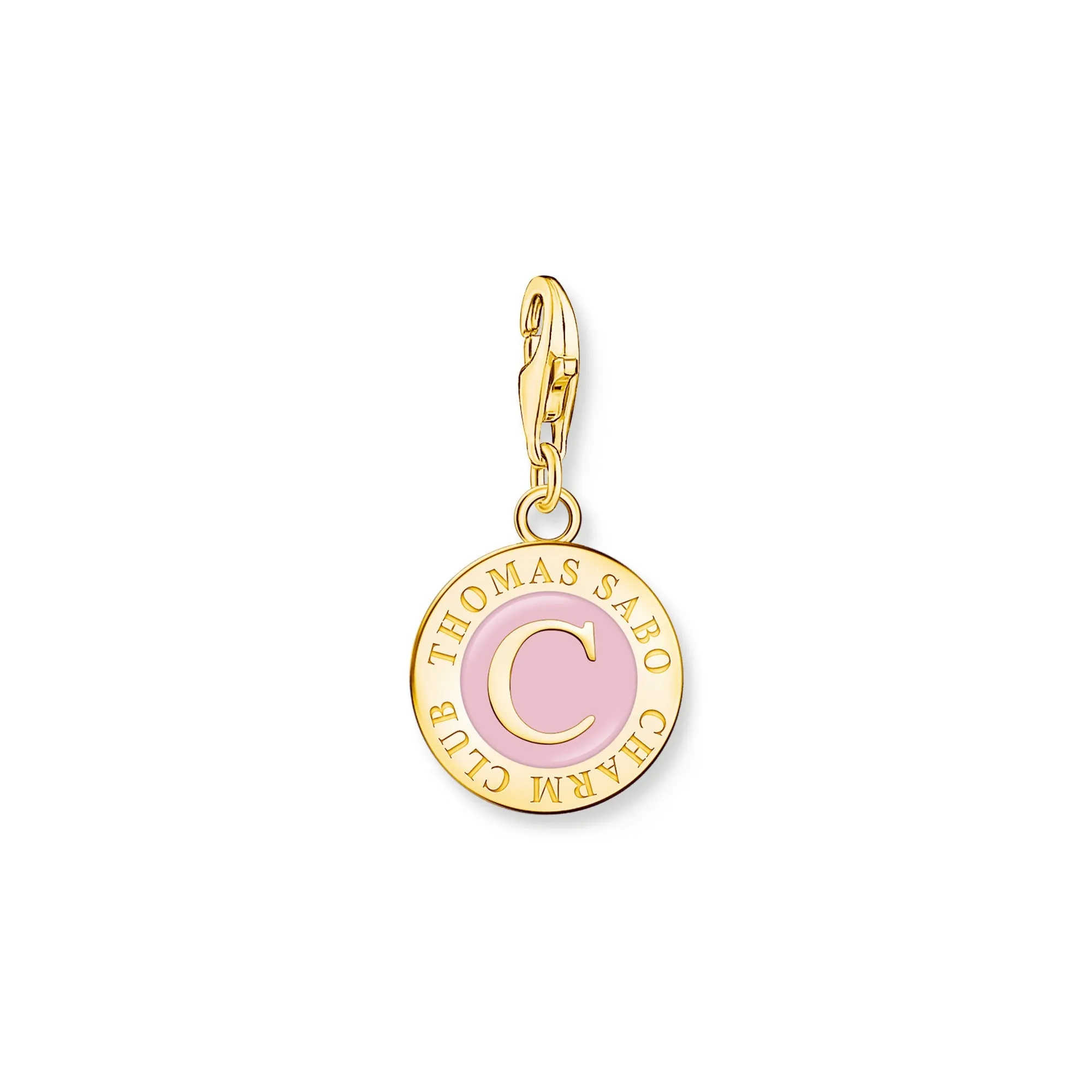 Member charm pink charmista coin gold plated