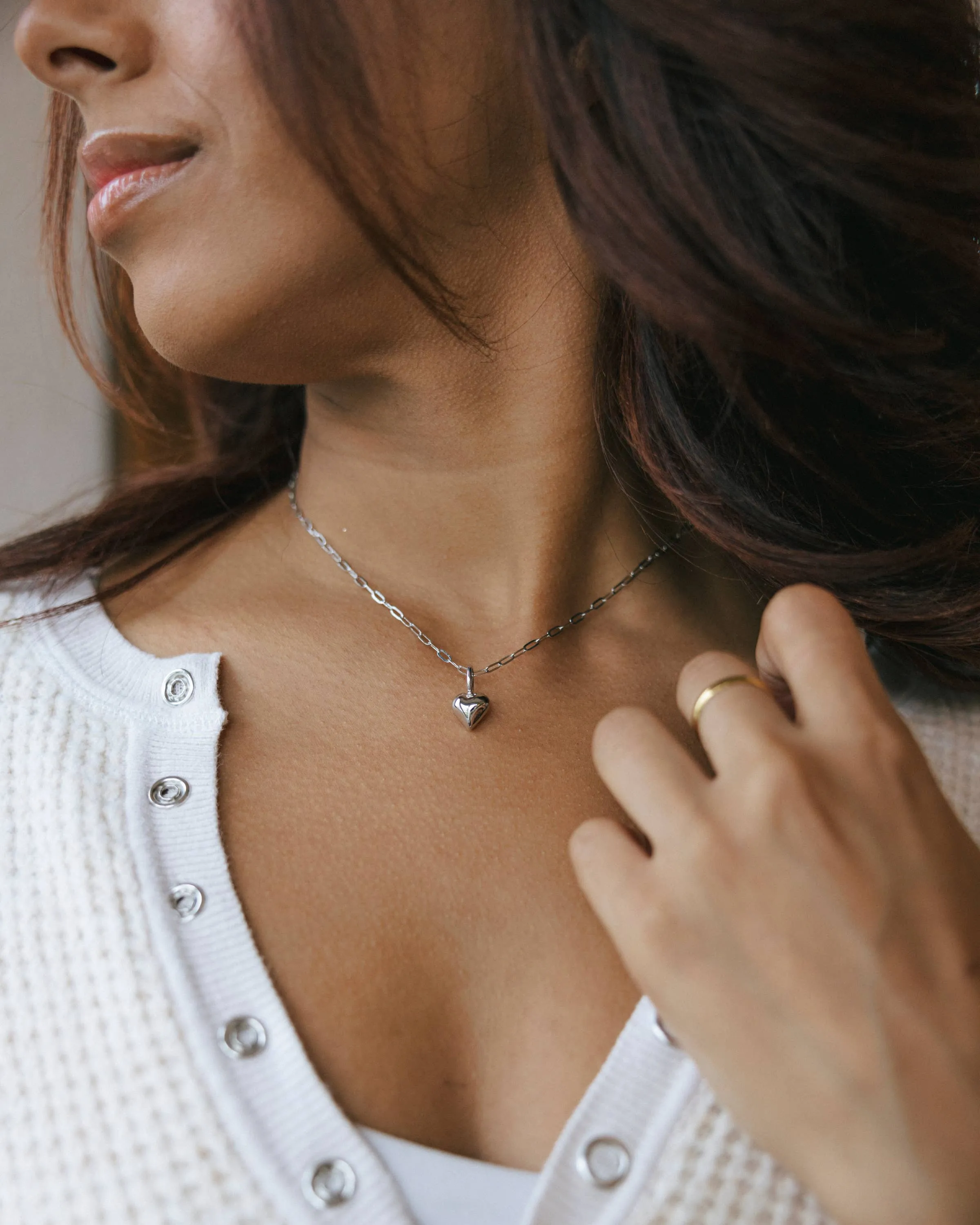 Mini Puffy Heart Charm