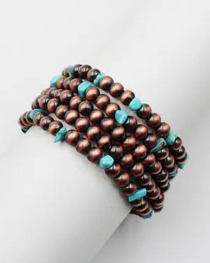 Navajo Pearl Multiple Layered Bracelet