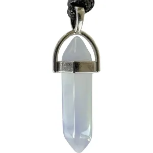 Opal Crystal Necklace Pendant Womens Mens Girl Opalite Quartz Gemstone Jewellery