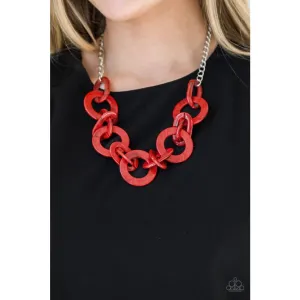 Paparazzi Chromatic Charm - Red Necklace