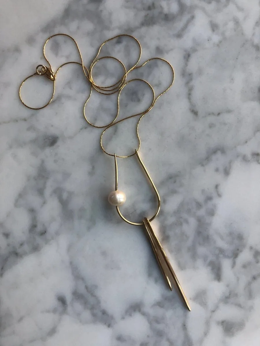 Pearl and Talon Necklace