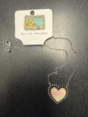 Pearl Heart Pendant Necklace