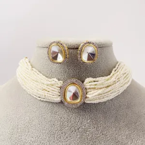 Pearl Polki Kundan Necklace
