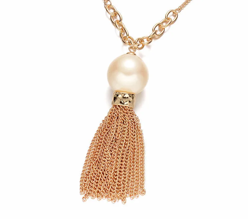 Pearl Tassel Necklace