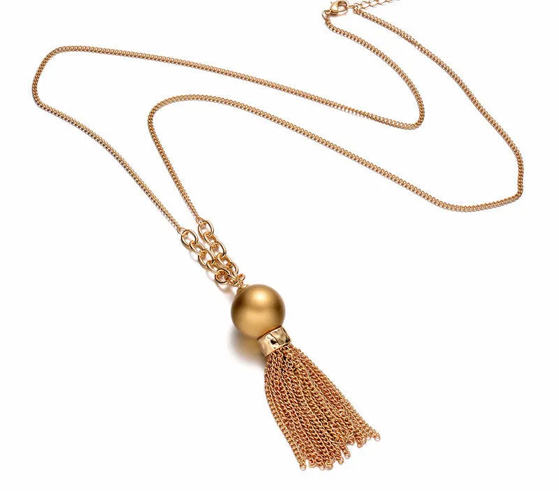 Pearl Tassel Necklace