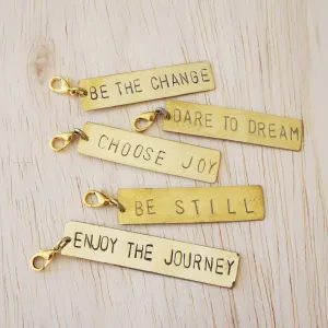 Perfectly Imperfect Brass Charm
