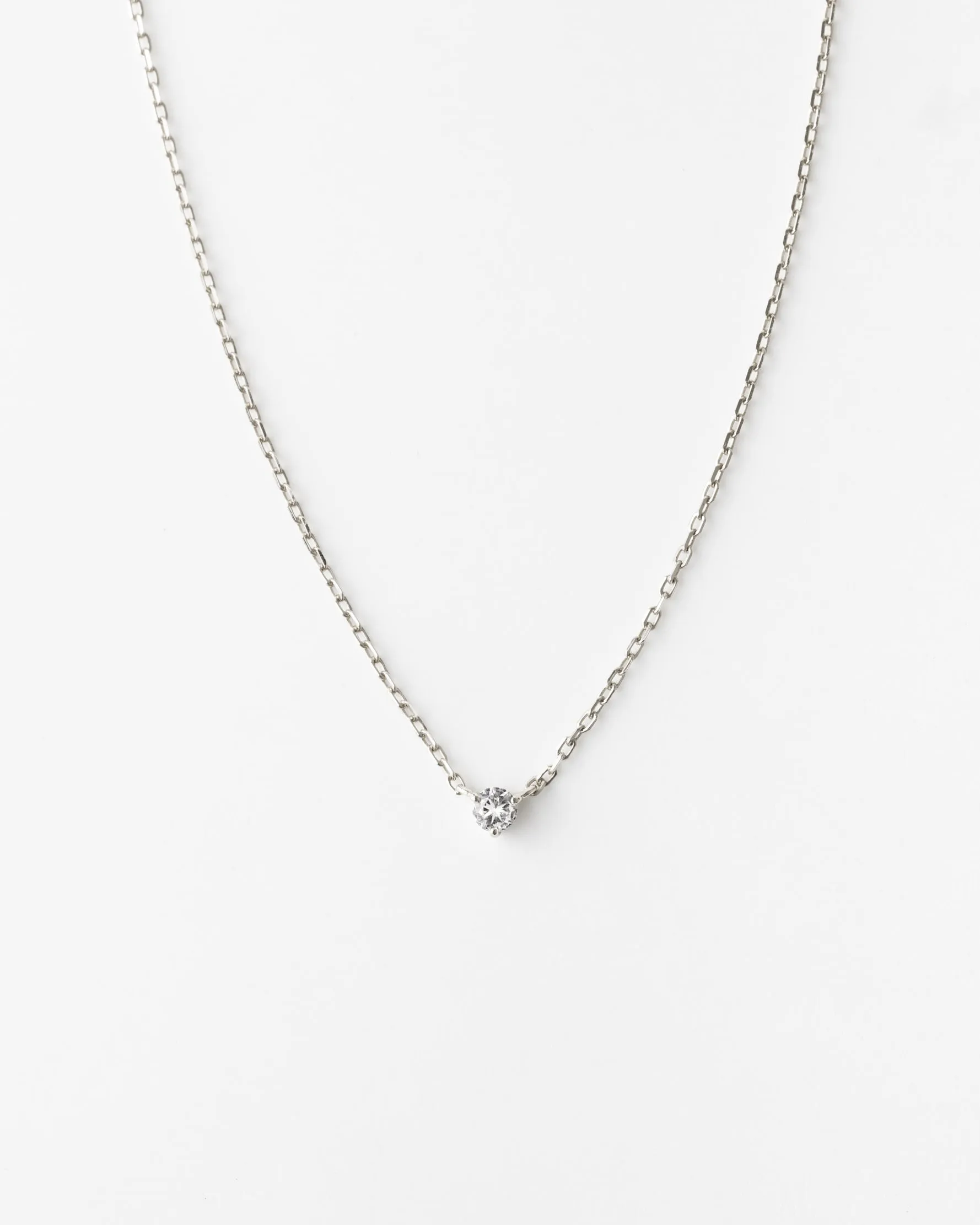 Polaris White Sapphire Necklace