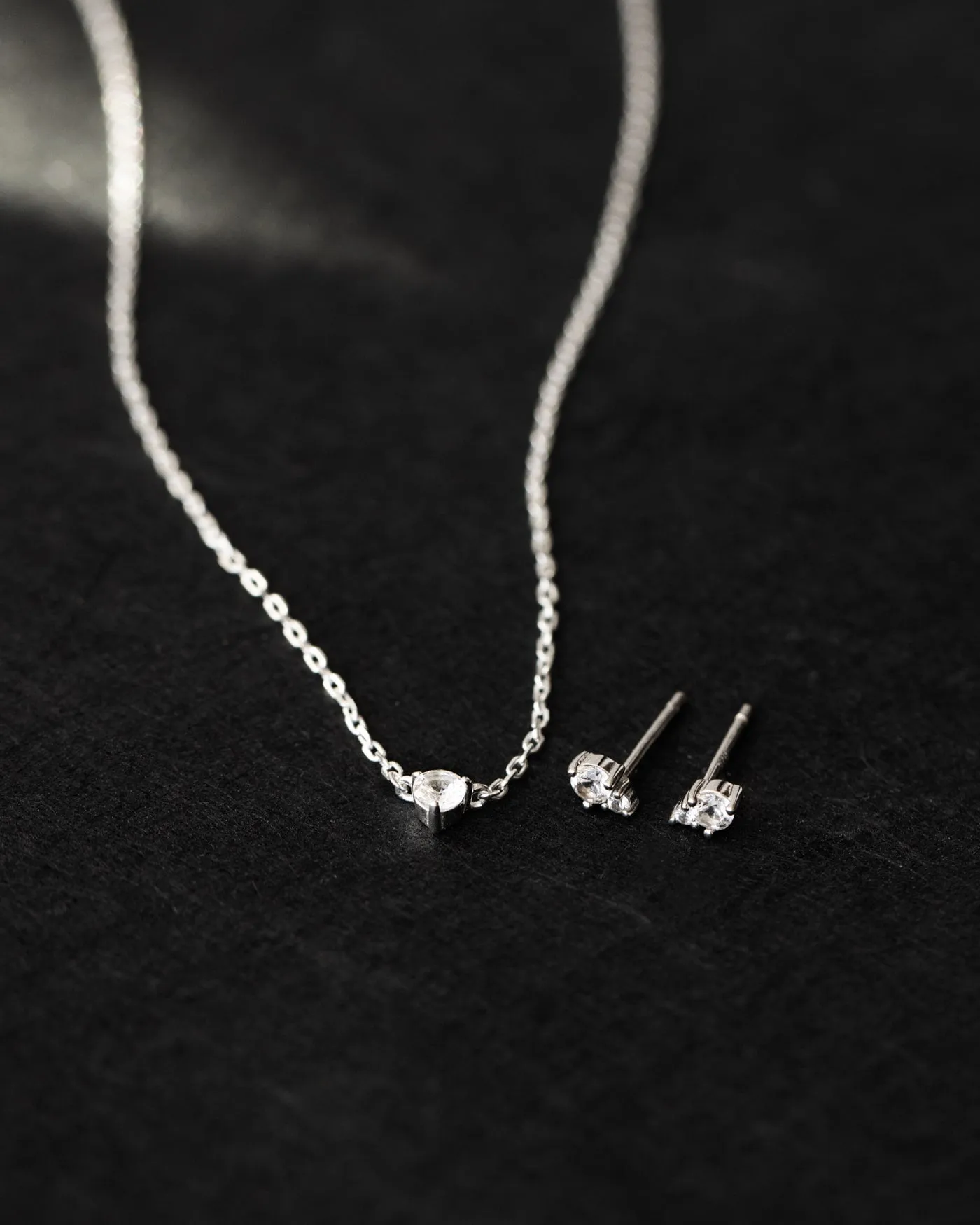 Polaris White Sapphire Necklace