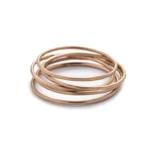 Recast Smooth Gold-filled stacker ring
