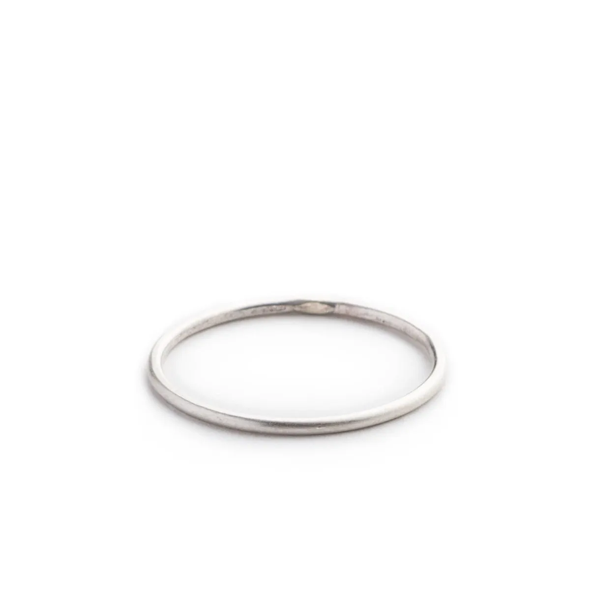 Recast Smooth Sterling Silver stacker ring