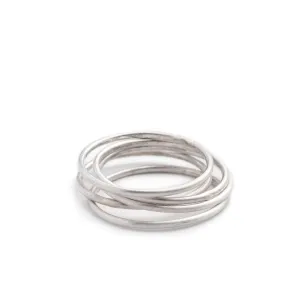Recast Smooth Sterling Silver stacker ring