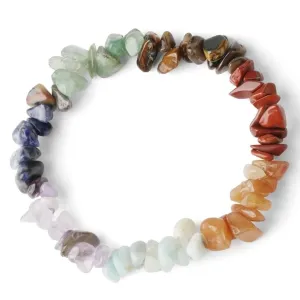 Reiki Natural Stone 7 Chakra Healing Crystal Bracelet