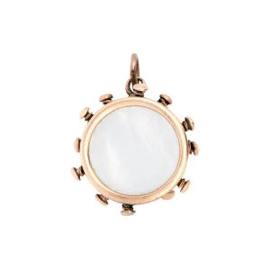 Retro 14k Mother Of Pearl Snare Drum Charm