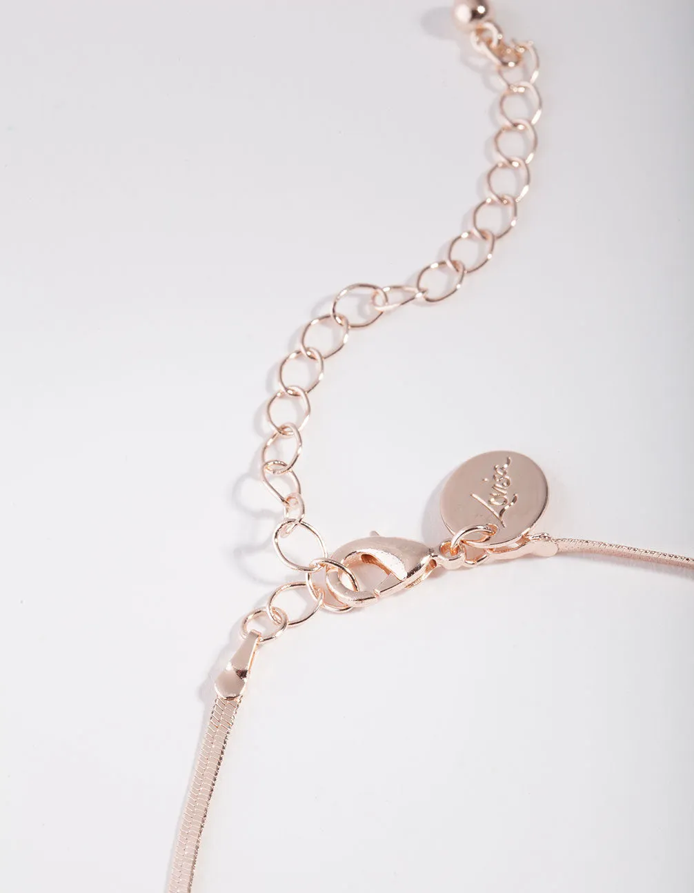 Rose Gold Plated Thin Snake Chain Bracelet