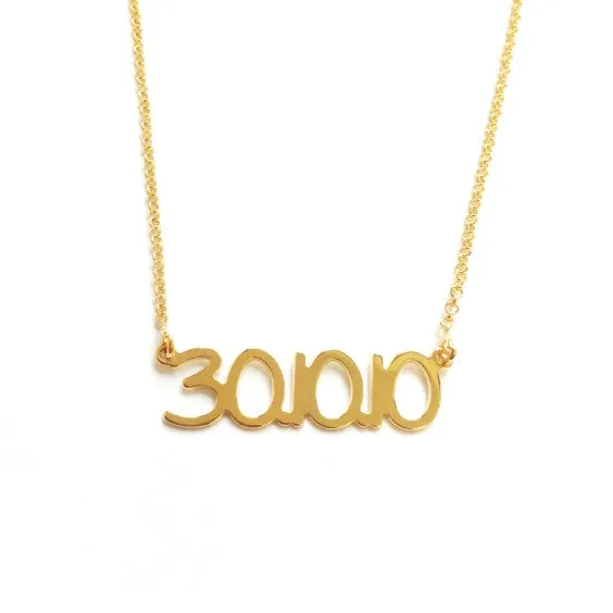Save the Date Necklace