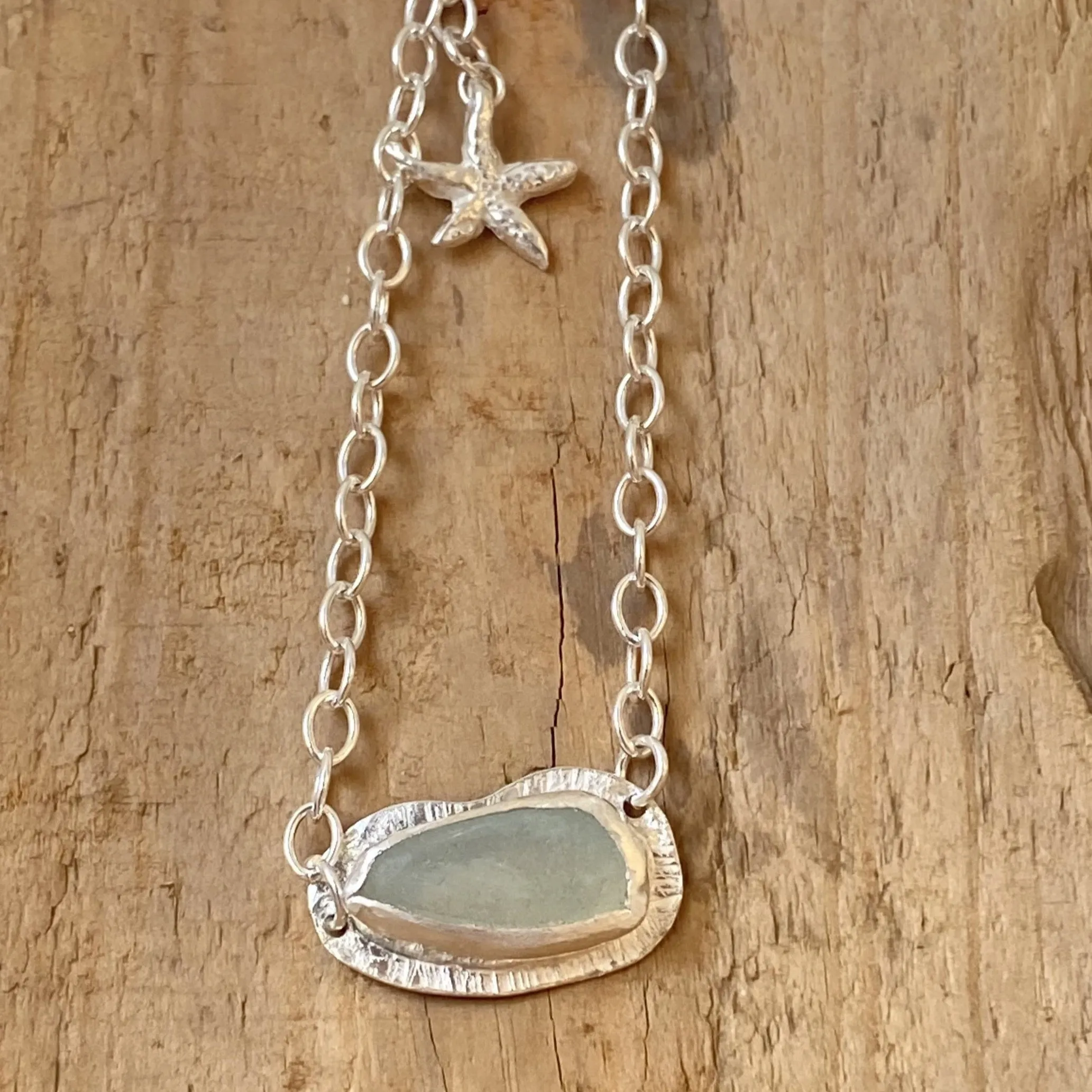 Sea Glass Textured Bracelet