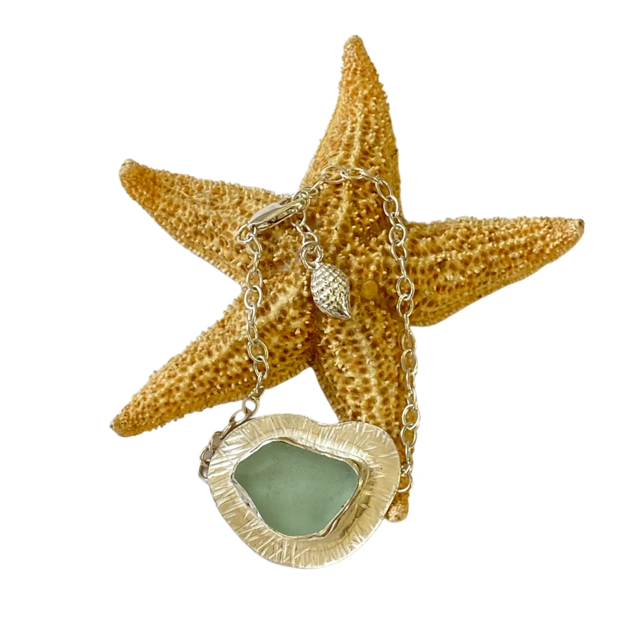 Sea Glass Textured Bracelet