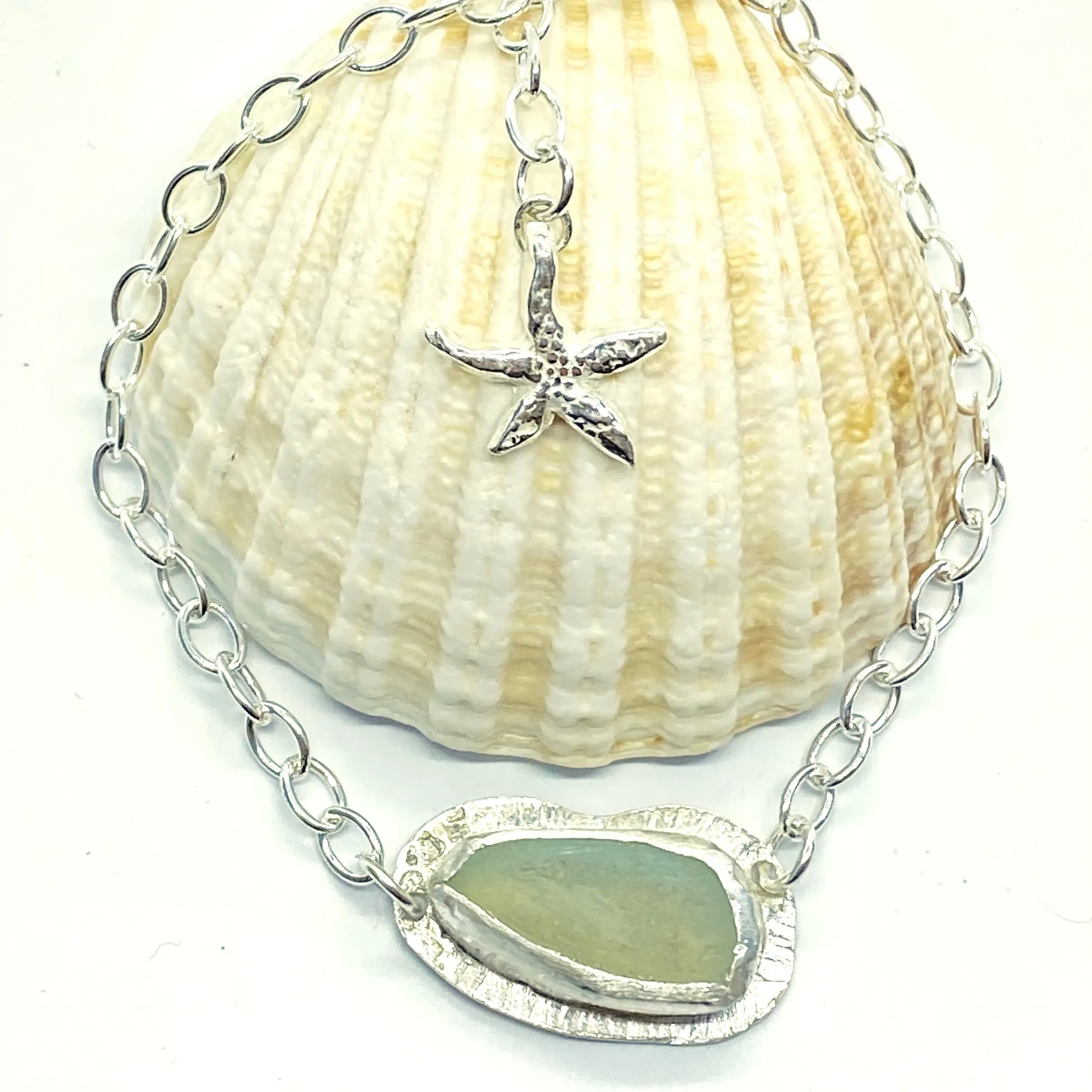 Sea Glass Textured Bracelet