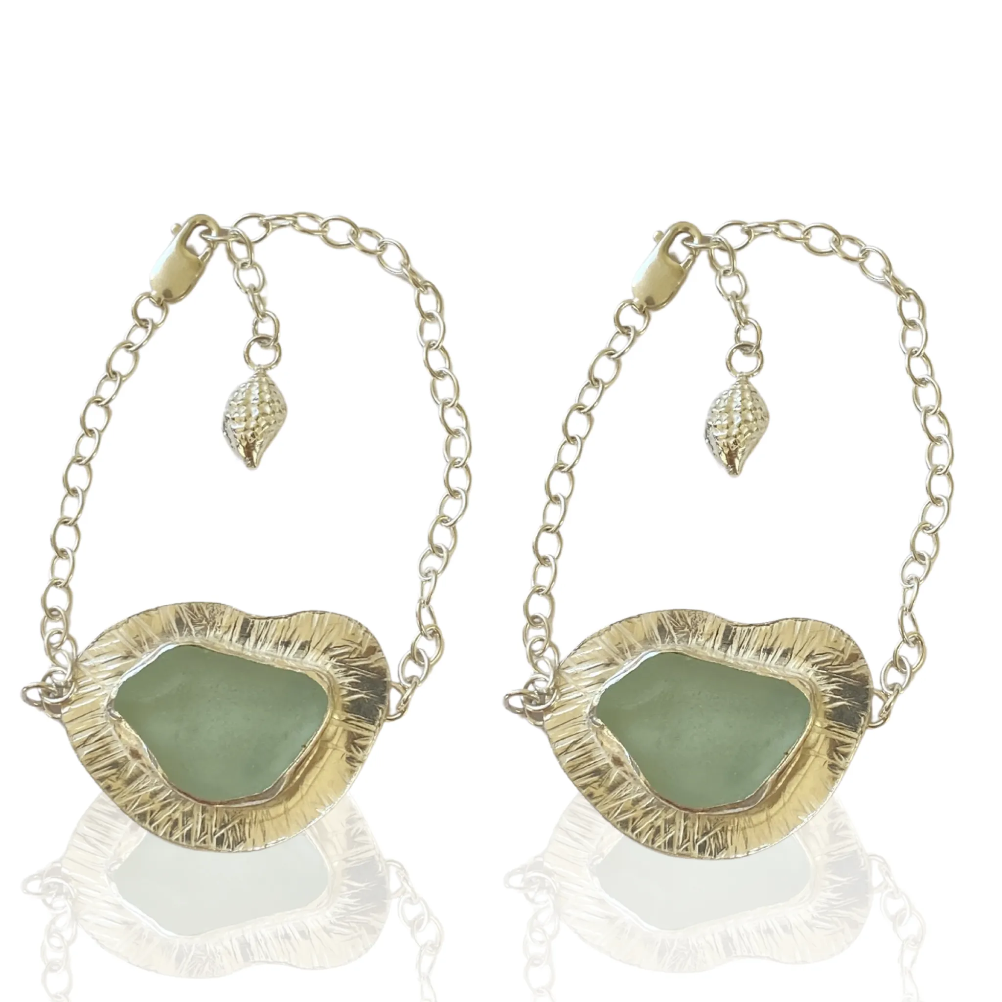 Sea Glass Textured Bracelet