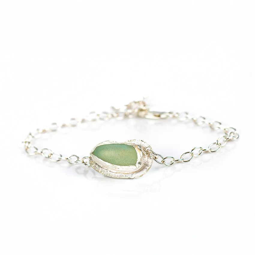 Sea Glass Textured Bracelet