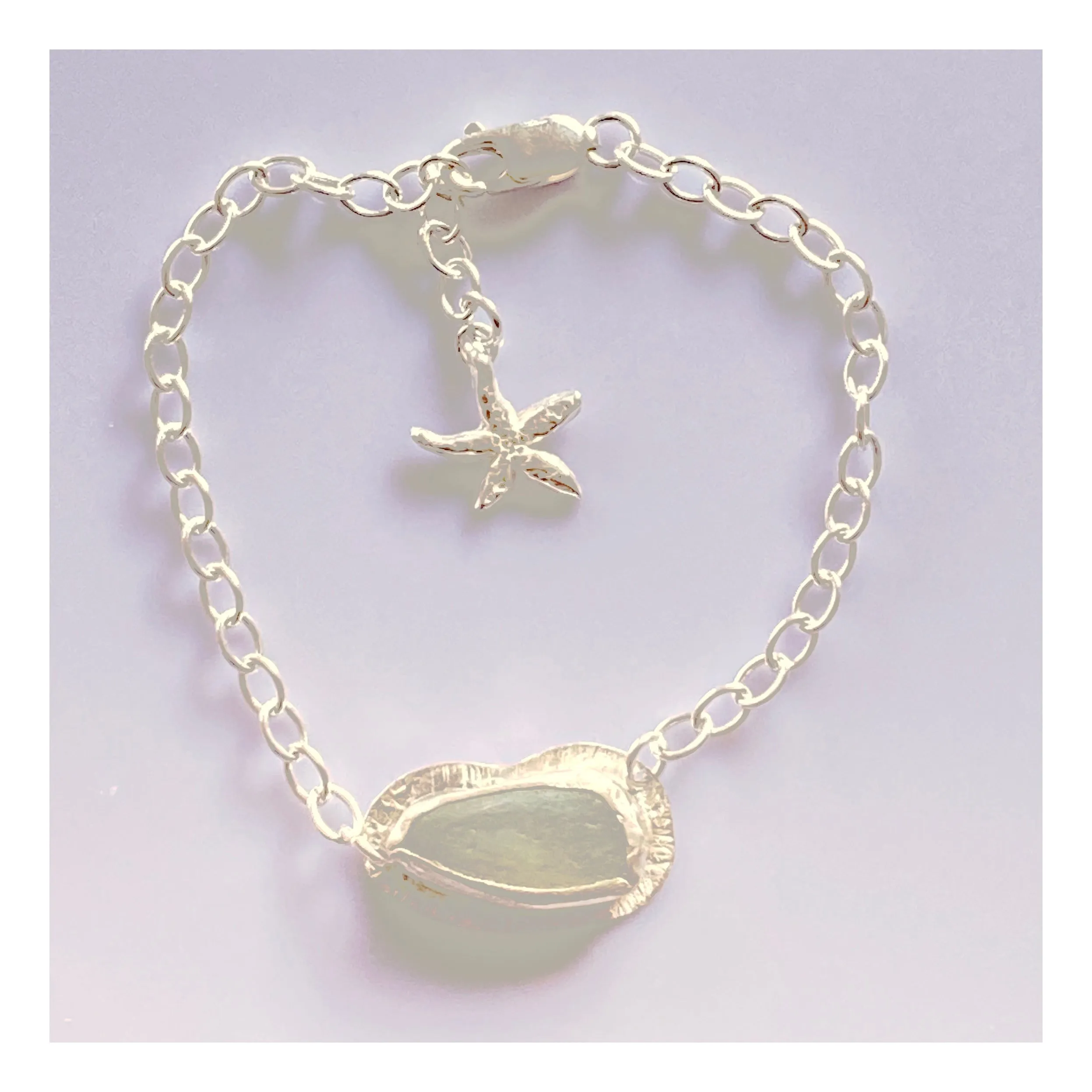 Sea Glass Textured Bracelet