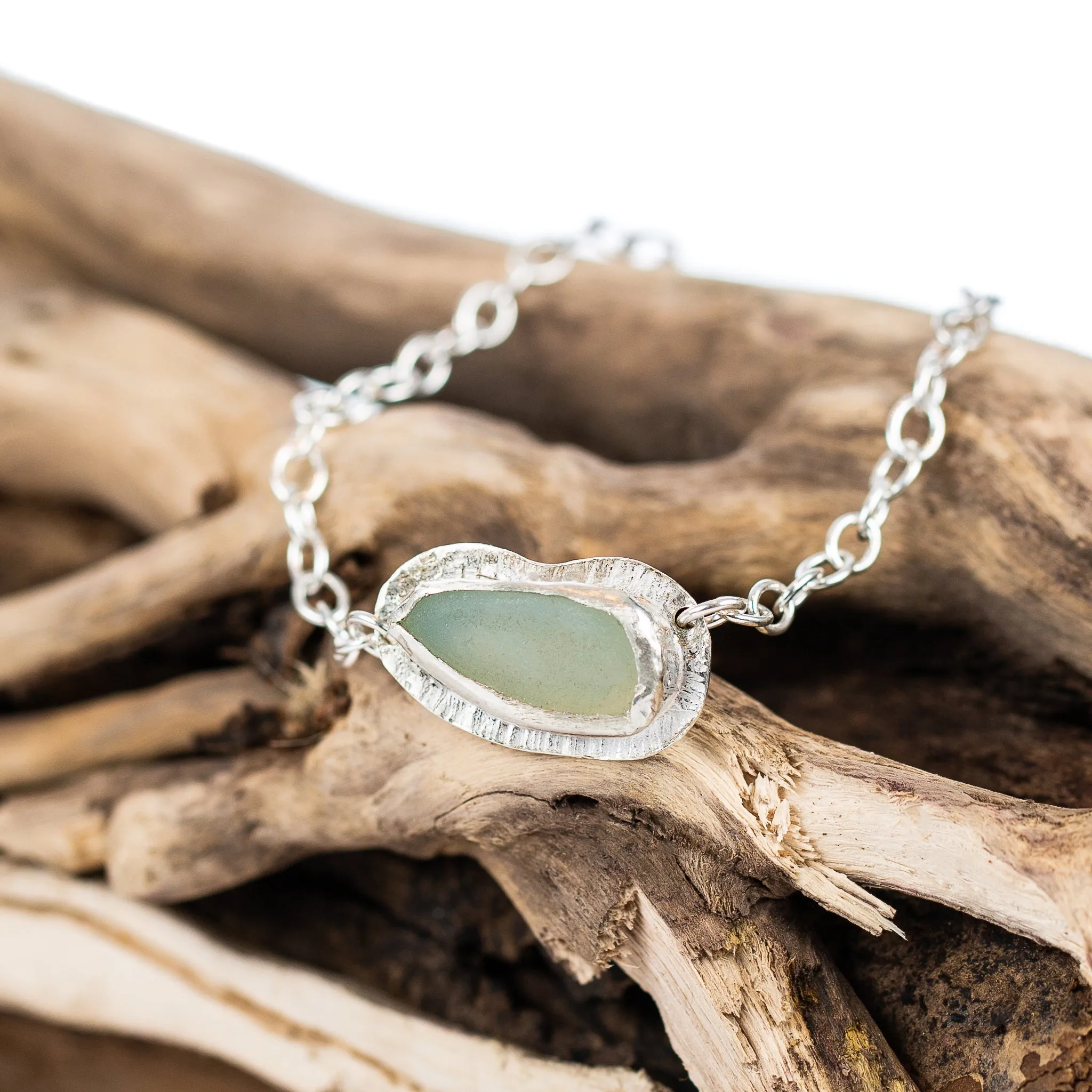 Sea Glass Textured Bracelet