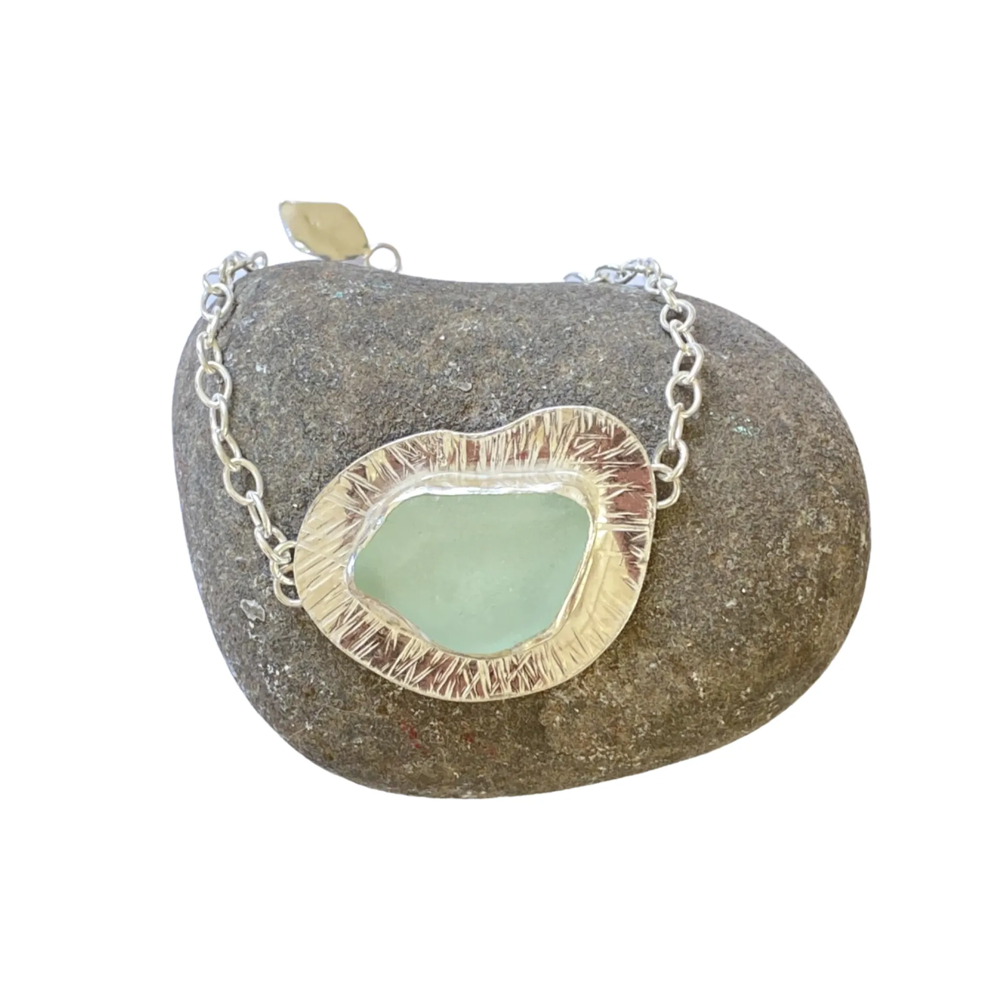 Sea Glass Textured Bracelet