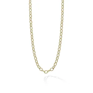 Signature Caviar 18K Gold Small Link Necklace