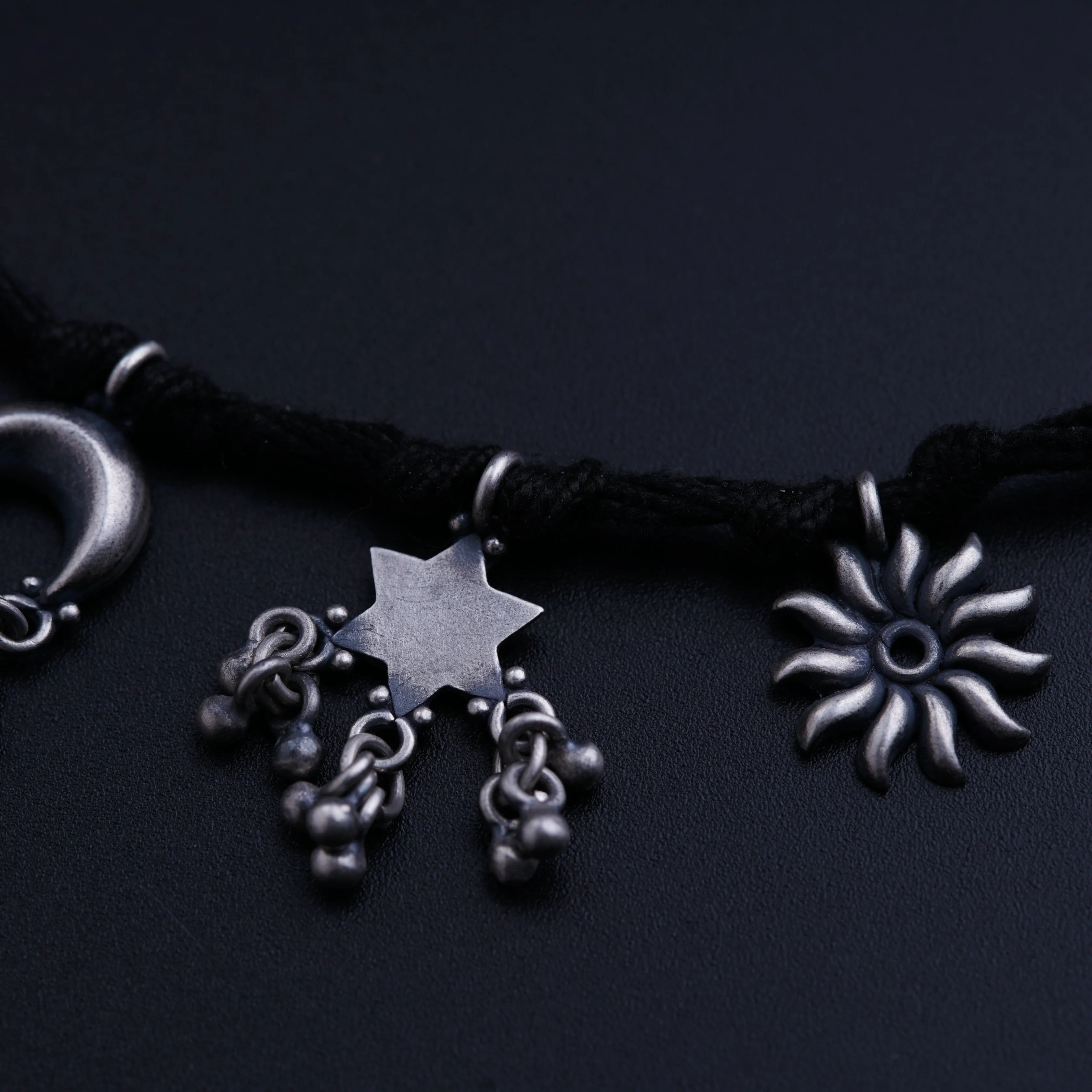 Silver Charms Choker