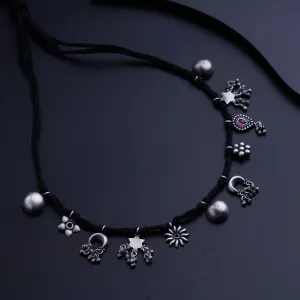Silver Charms Choker