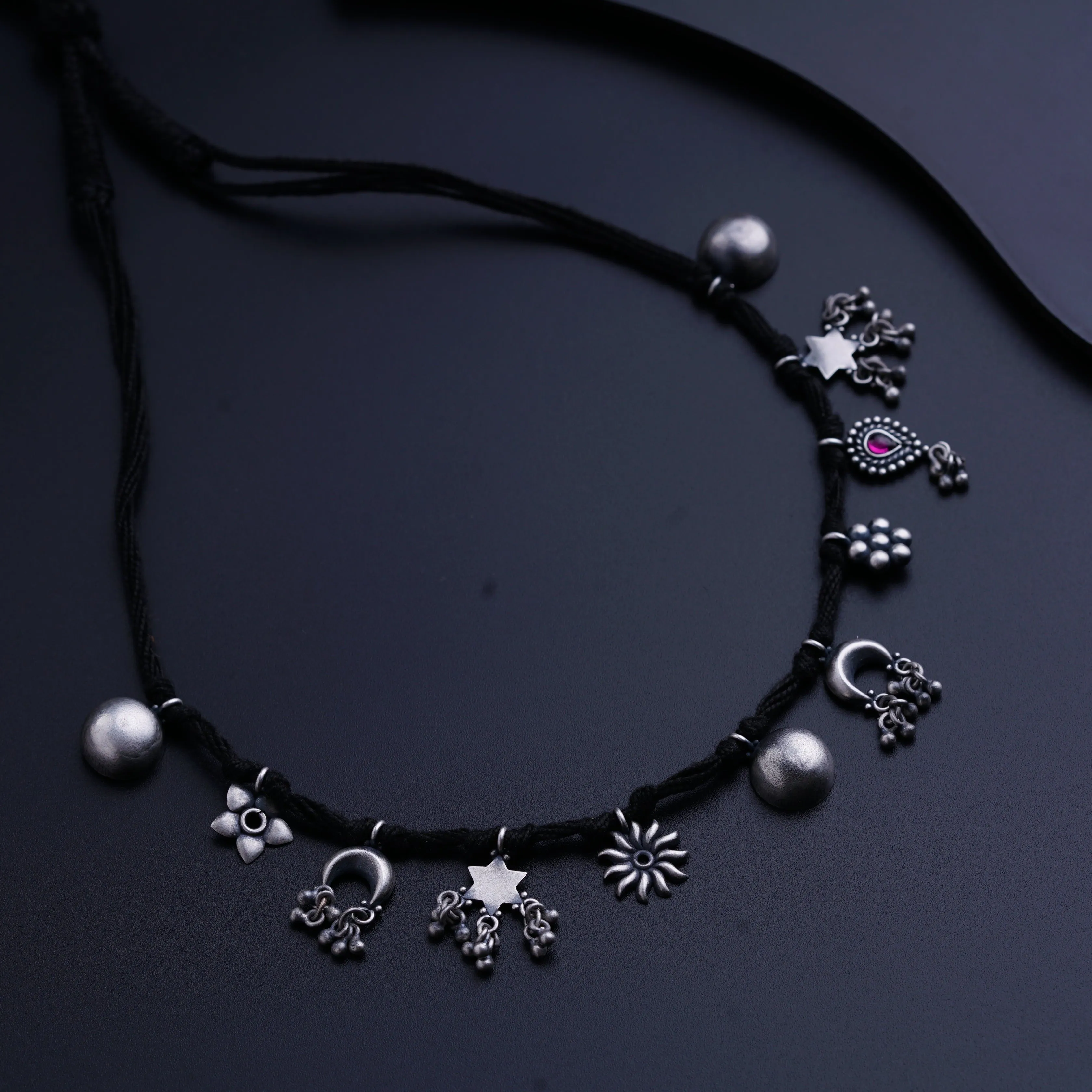 Silver Charms Choker