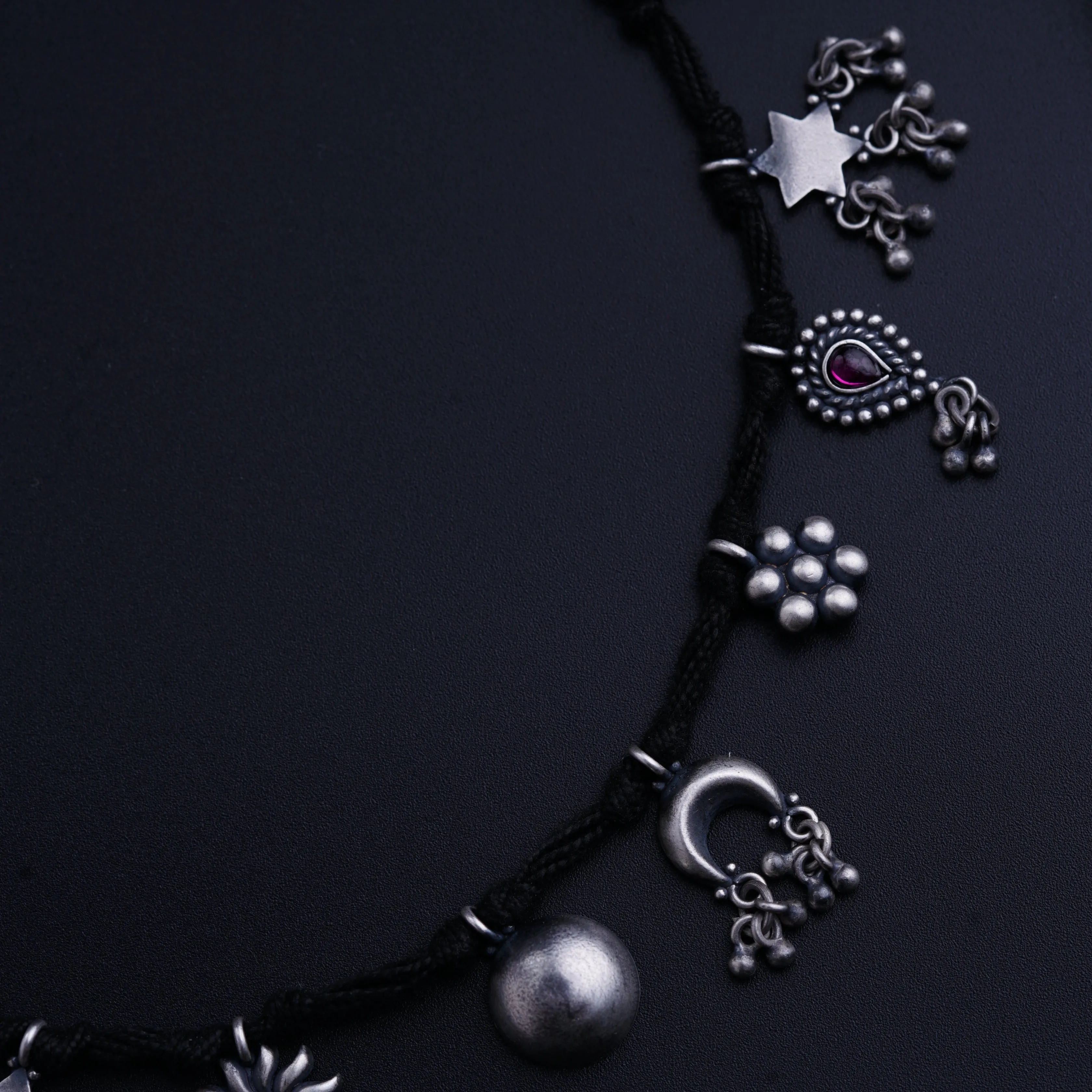 Silver Charms Choker