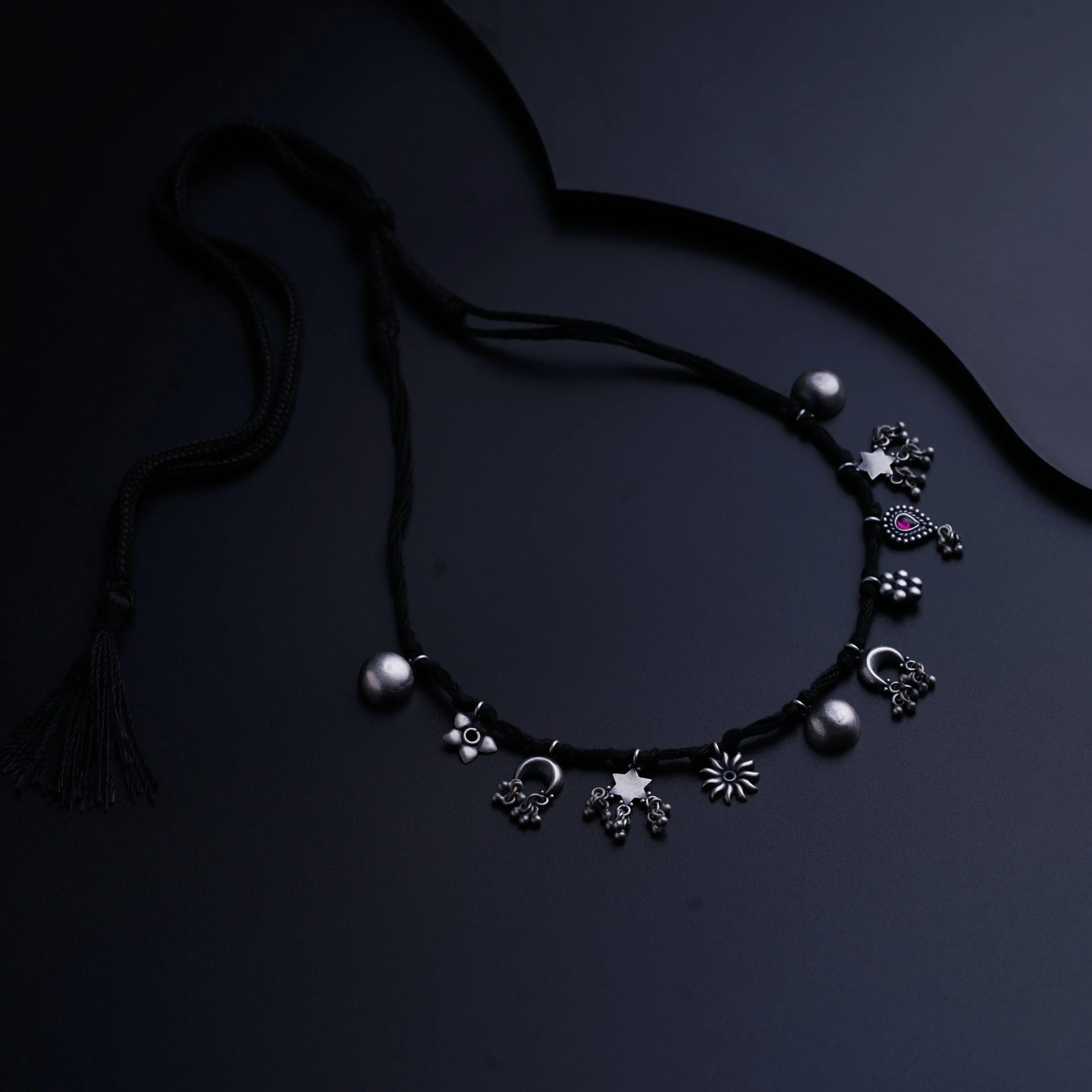 Silver Charms Choker