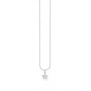 Silver Star Necklace 45cm KE2052-051-14-L45v