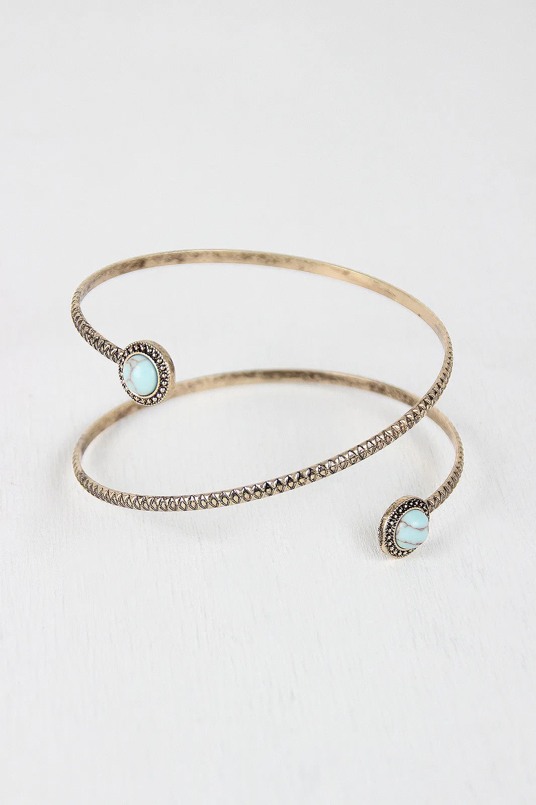 Spiral Turquoise Bracelet