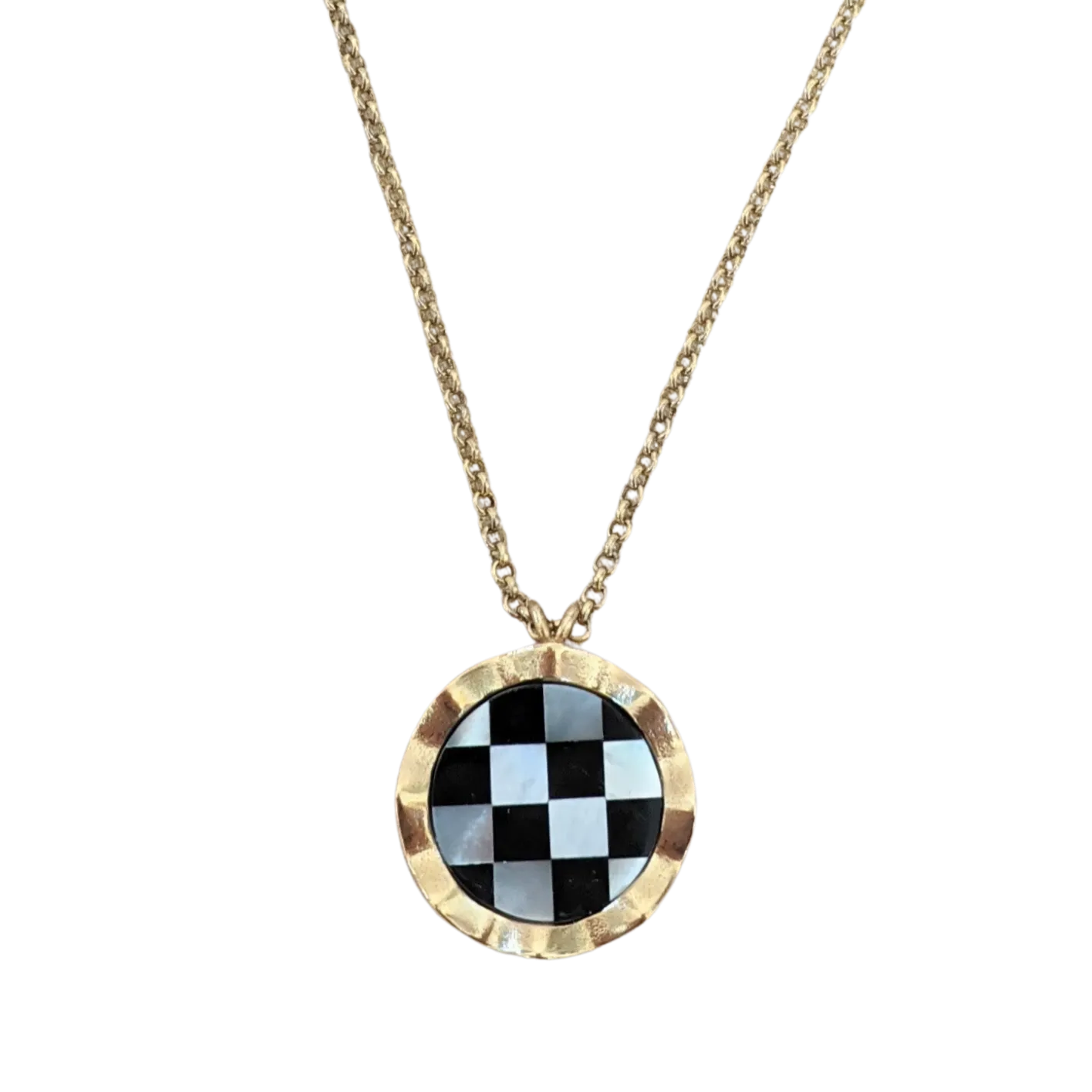 Squiggly Inlay Necklace (5 stone options)