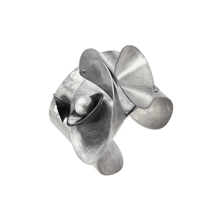 Stunning Sculptural Wearable Art Statement Cuff Bracelet