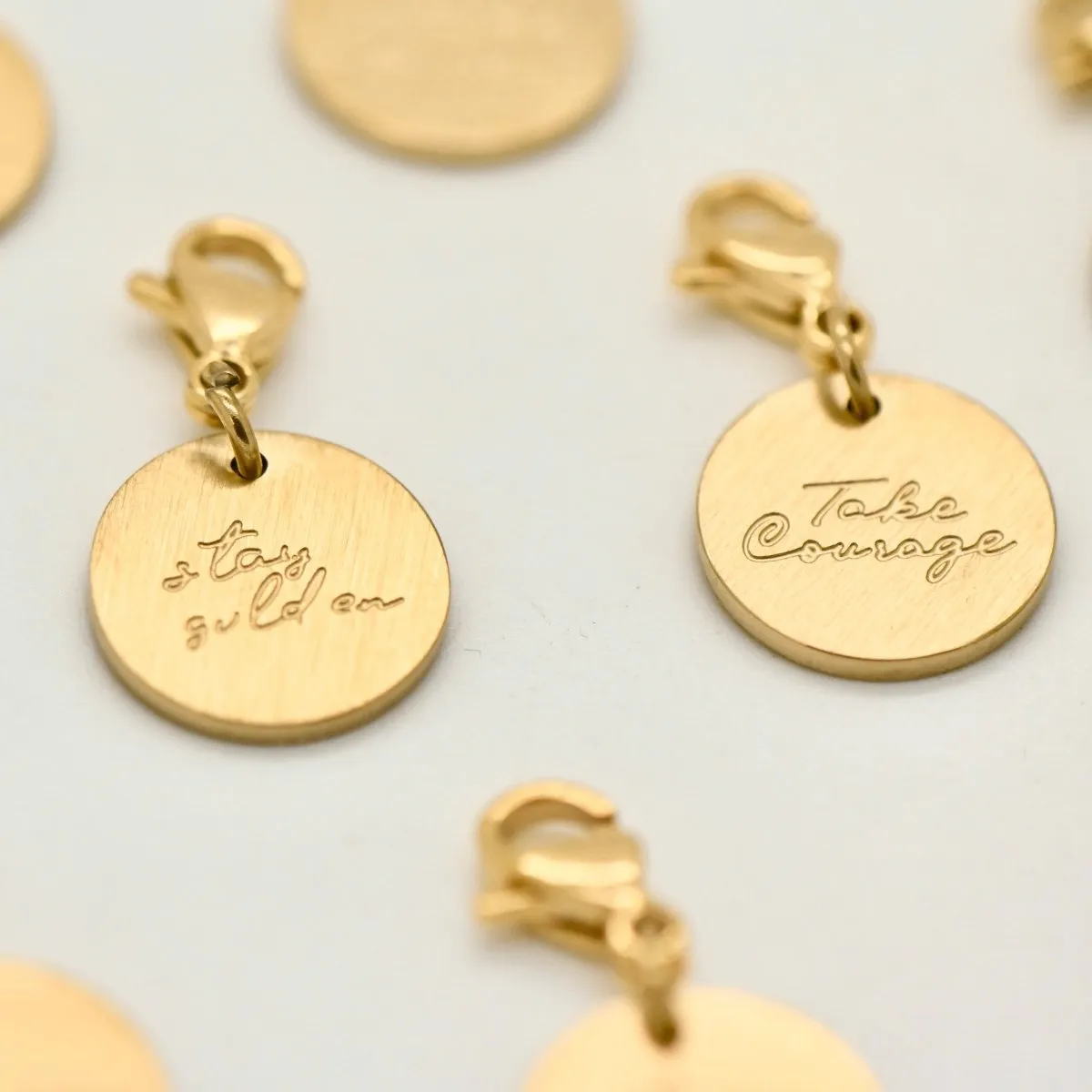 ‘Take Courage’ Engraved Charm