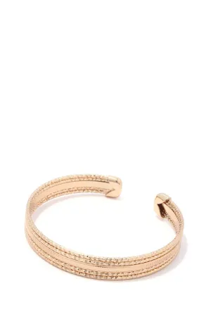 Textured metal cuff bracelet